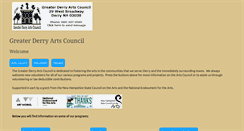 Desktop Screenshot of derryarts.org