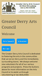 Mobile Screenshot of derryarts.org