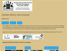 Tablet Screenshot of derryarts.org